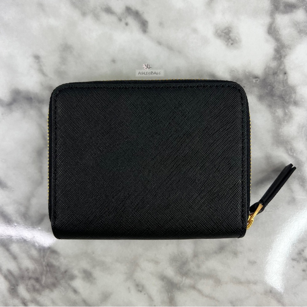 Tory Burch Medium Emerson Wallet In Black - Picture 3 of 6